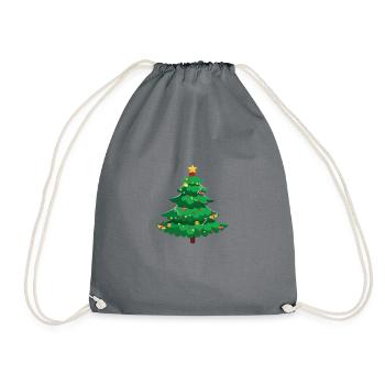 Weihnachten - Turnbeutel - Grau - Vorne