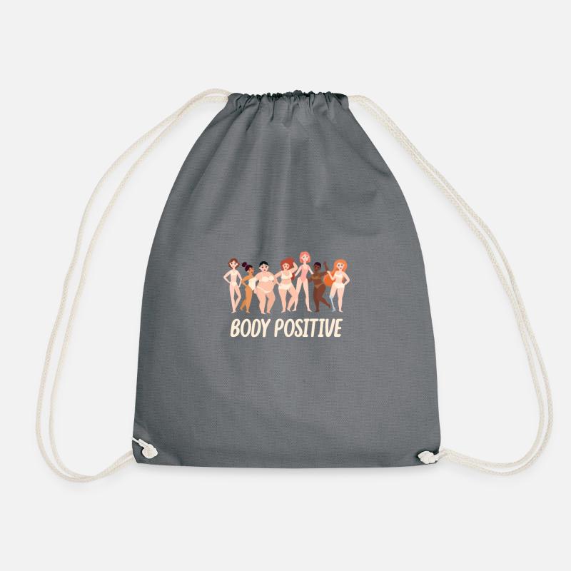 body positive - Turnbeutel - Grau