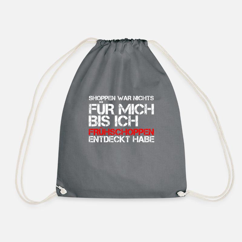 Shopping Frühschoppen - Drawstring Bag - grey