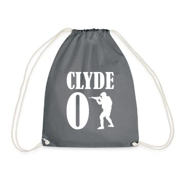 Pärchen Shirt · Bonnie und Clyde · Liebe Geschenk - Turnbeutel - Grau - Vorne