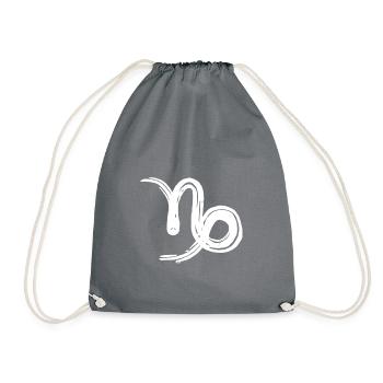 Zodiac sign Capricorn - Drawstring Bag - grey - Front
