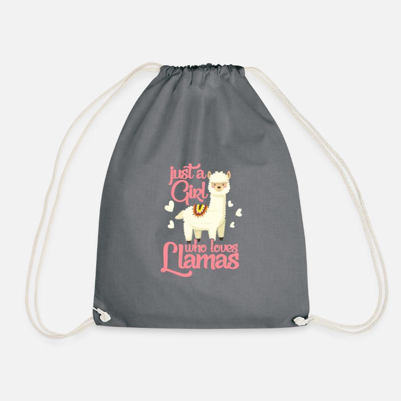 Lama - Turnbeutel - Grau
