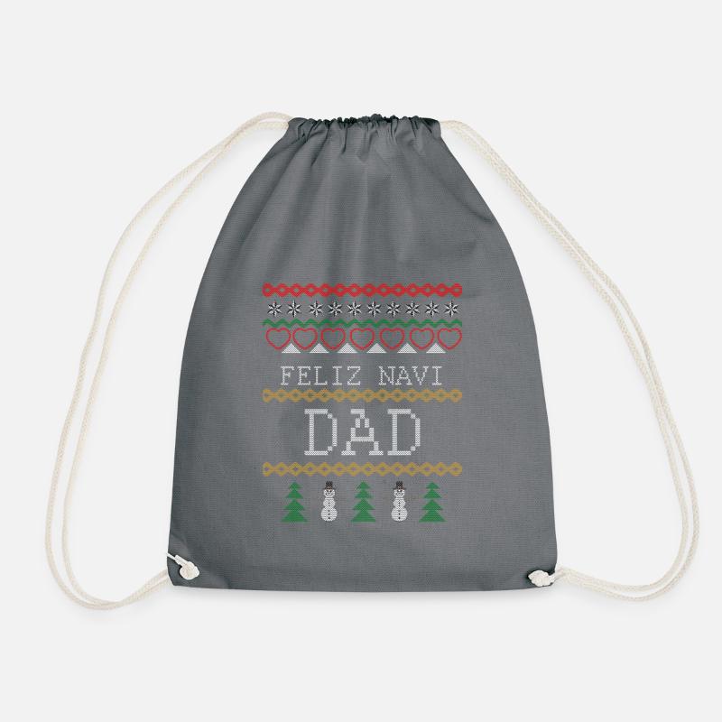 Feliz Navi Dad - Turnbeutel - Grau