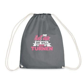 Gymnastique Handstand Gymnastique Cadeau de gymnastique artistique - Sac de sport léger - gris - Devant