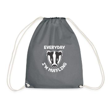 Dachs - Turnbeutel - Grau - Vorne