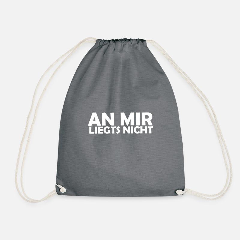 an mir liegts nicht - Turnbeutel - Grau