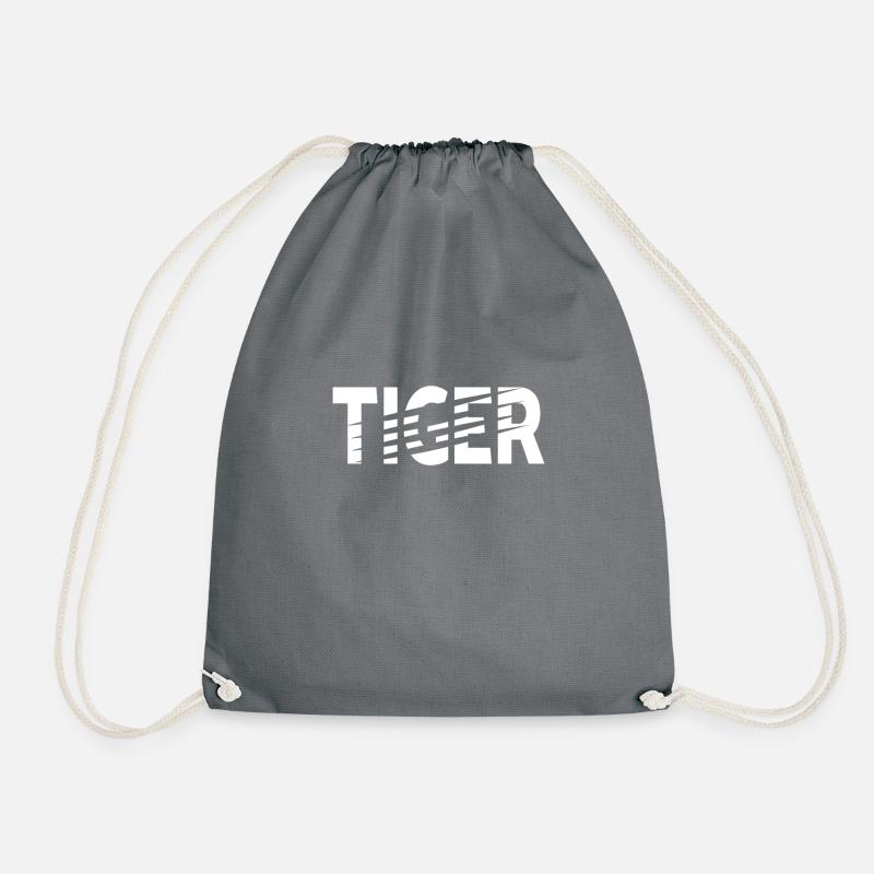 TIGER - Turnbeutel - Grau