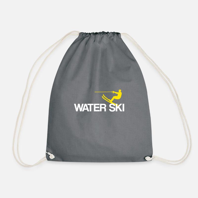 Water-skiing - Drawstring Bag - grey
