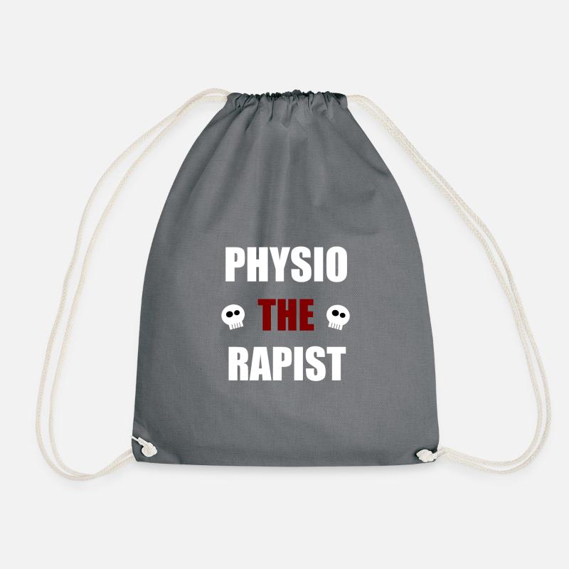 Physiotherapist funny - Drawstring Bag - grey