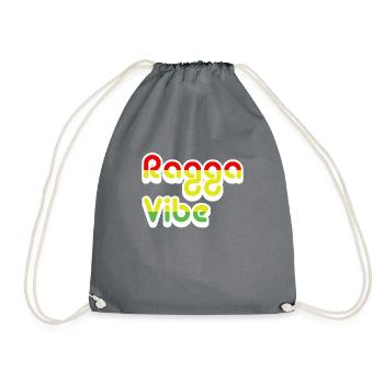 Party Shirt · Ragga Vibe · Geschenk - Turnbeutel - Grau - Vorne