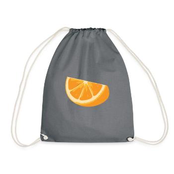 Tranche d'orange - Sac de sport léger - gris - Devant