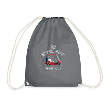 Retirement Vehicle - Drawstring Bag - grey - Front