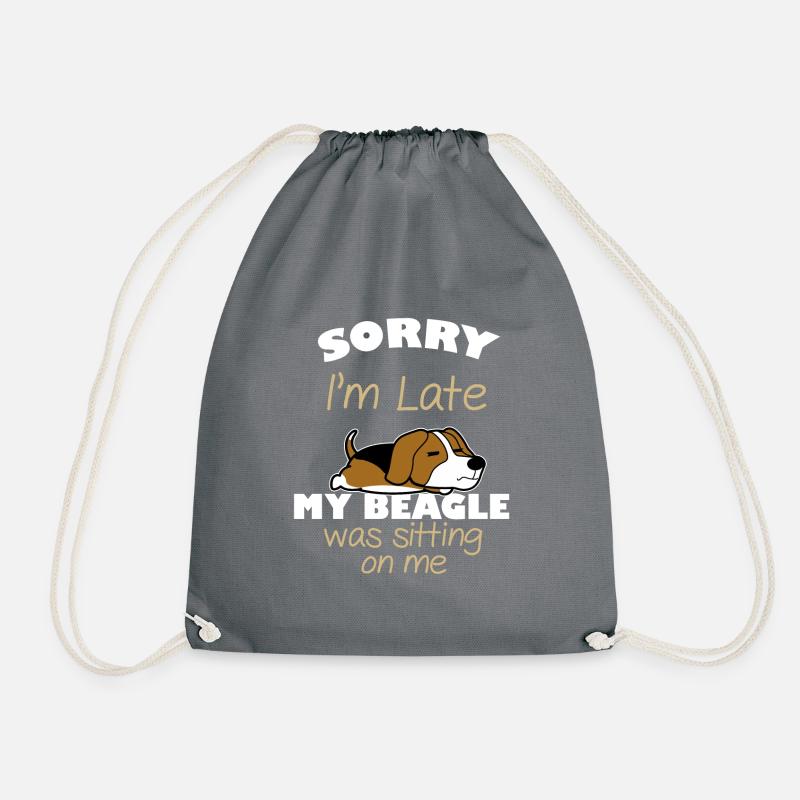 beagle - Turnbeutel - Grau