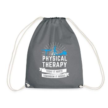 Physiotherapy - Drawstring Bag - grey - Front