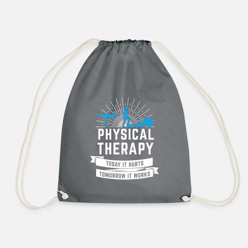 Physiotherapie - Turnbeutel - Grau
