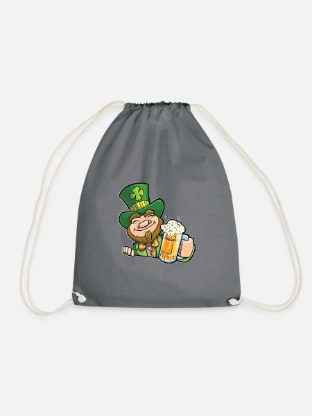 St Patricks Design - Turnbeutel - Grau