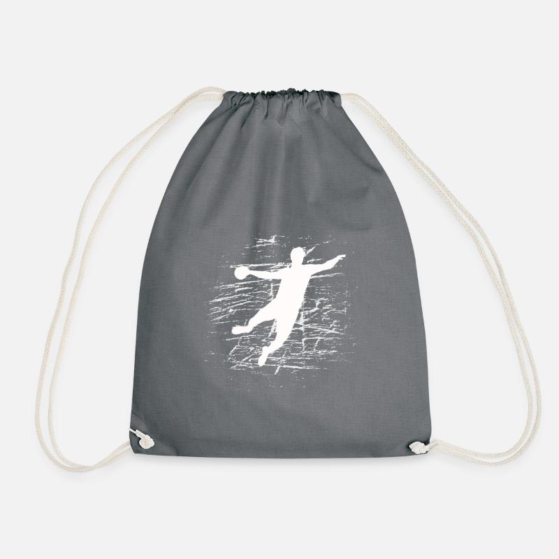 Handball Handballshirt Kreisläufer Wurf Geschenk - Turnbeutel - Grau