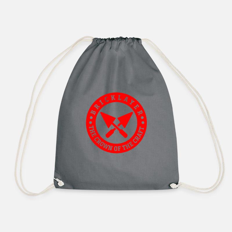 Mason Shirt · BRICKLAYER · Pride Gift - Drawstring Bag - grey