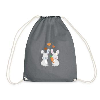 Lapins mignons - Sac de sport léger - gris - Devant