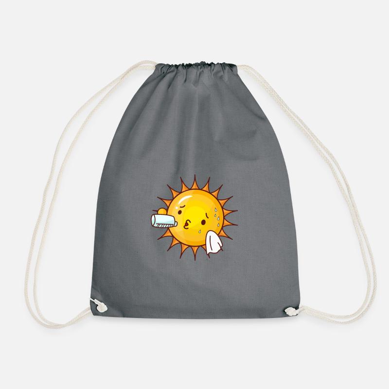 Sonne - Turnbeutel - Grau