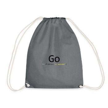 Go is awesome - Sac de sport léger - gris - Devant