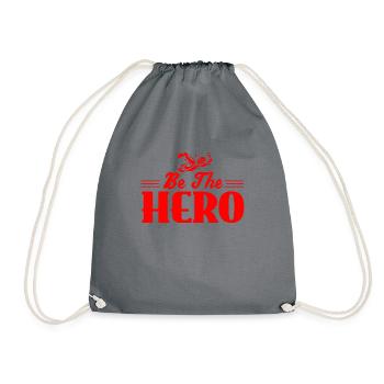 Swim Shirt · Be The Hero · Gift - Drawstring Bag - grey - Front