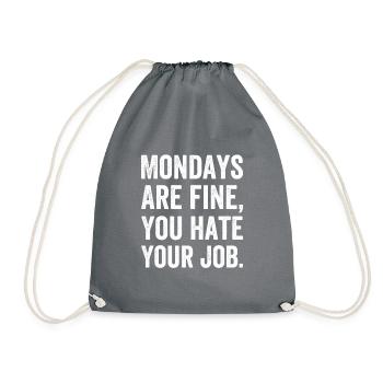 Diligent Founder Startup Assembly Workday Gift - Drawstring Bag - grey - Front