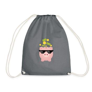Tirelire cool - Sac de sport léger - gris - Devant