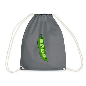 Potager de pois - Sac de sport léger - gris - Devant