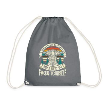 Yoga Yoga Class Yoga Teacher Mediation Gift Chakra - Drawstring Bag - grey - Front