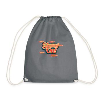 Hunt Hunter hunting shooting rifle gift - Drawstring Bag - grey - Front