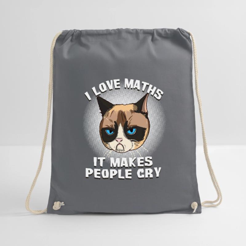 Chat Chat Prof de maths Chat Grumpy Mathe Gesche Sac de sport léger