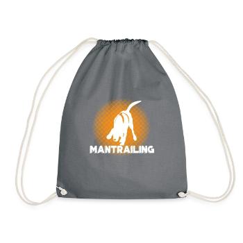 Mantrailing Mantrailer Dog Sport Chien Cadeau - Sac de sport léger - gris - Devant