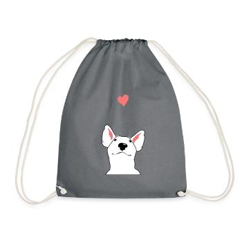 Bullterrier - Turnbeutel - Grau - Vorne