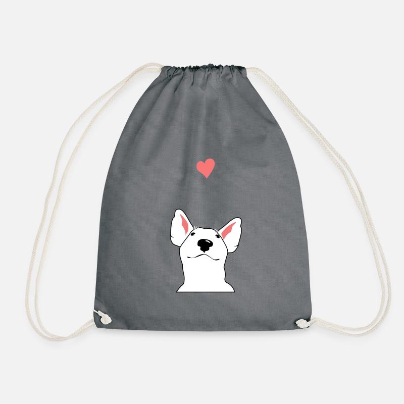 Bullterrier - Turnbeutel - Grau