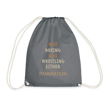 Mix martial art pancake - Drawstring Bag - grey - Front