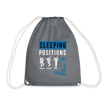 the surgeon doctor doctor medic hospital - Drawstring Bag - grey - Front