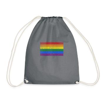 LGBT Rainbow Pride Rainbow - Drawstring Bag - grey - Front