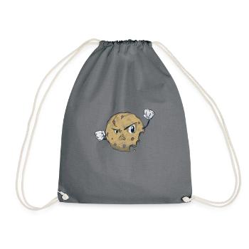 Mad biscuit - Drawstring Bag - grey - Front