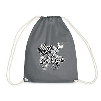 Mécanicien de véhicule Génie mécanique Rose Mechanic - Sac de sport léger - gris - Devant