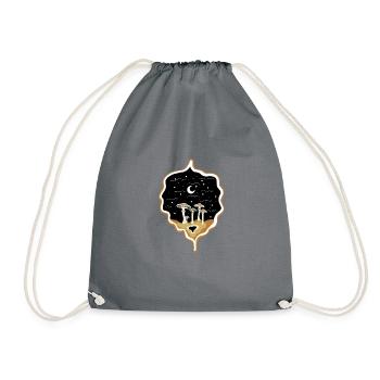 Psilocybin Shrooms - Drawstring Bag - grey - Front