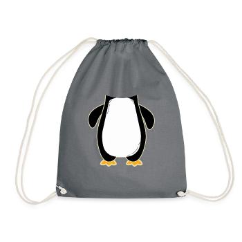 manchot - Sac de sport léger - gris - Devant