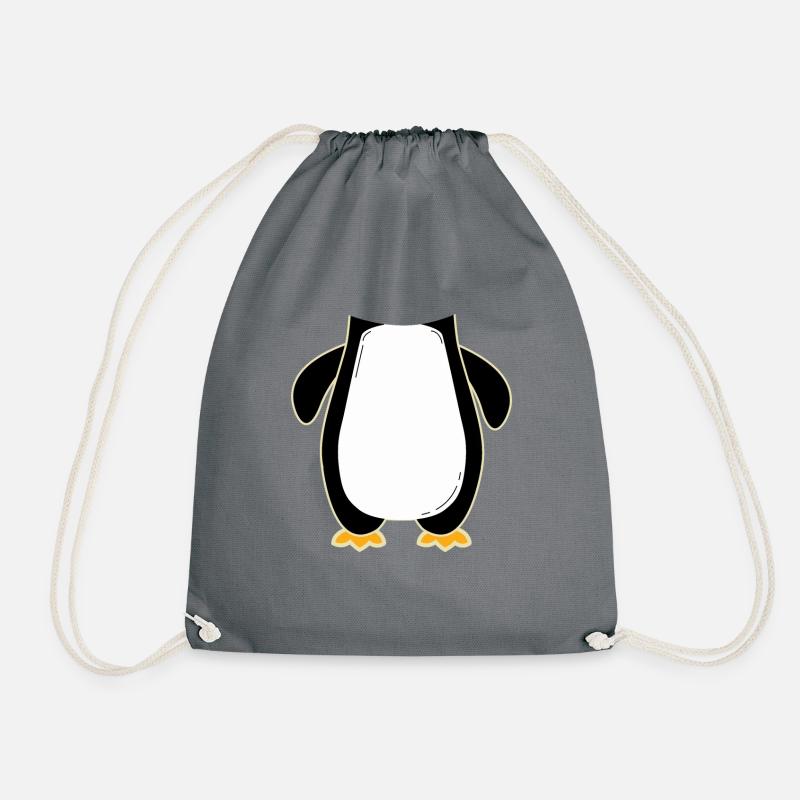 Pinguin - Turnbeutel - Grau
