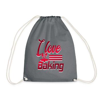 Baking Cake Baking Baking Cake - Drawstring Bag - grey - Front