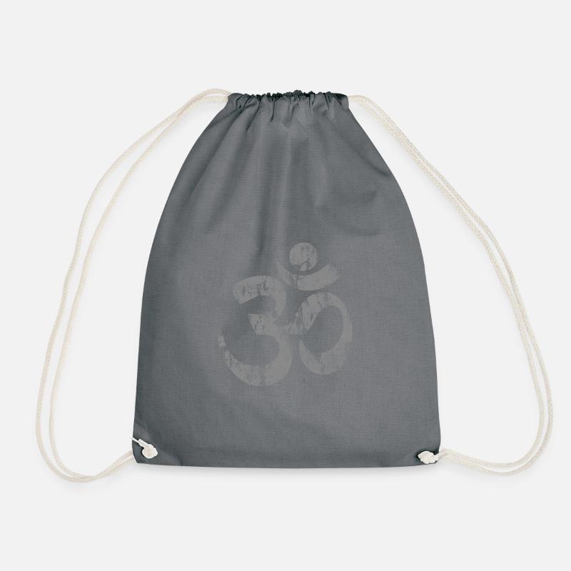 Om Namaste - Drawstring Bag - grey