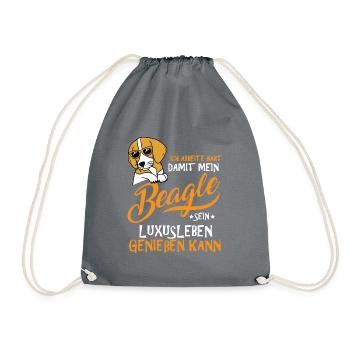 beagle - Turnbeutel - Grau - Vorne