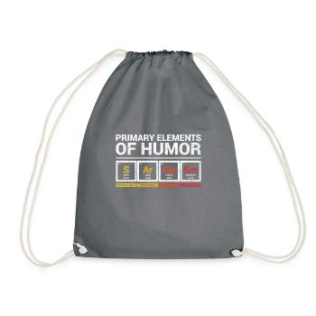 Lustige Sarcasm Primary element of humor Periodens - Turnbeutel - Grau - Vorne