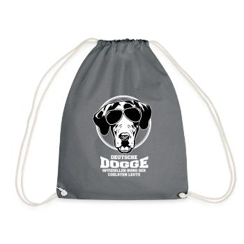 deutsche dogge - Turnbeutel - Grau - Vorne