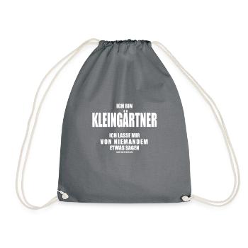Kleingarten Kleingärtner Design - Turnbeutel - Grau - Vorne