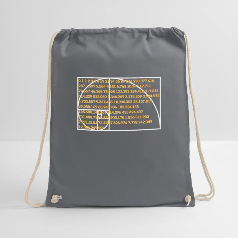 Fibonacci formula number sequence Drawstring Bag